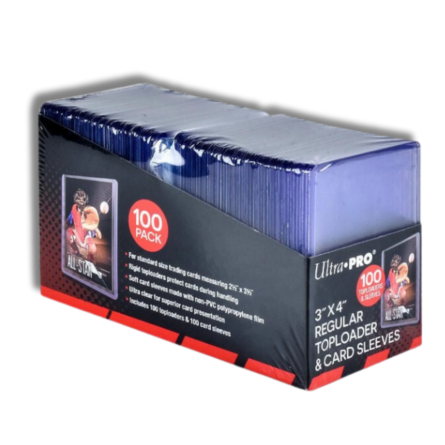 100 FUNDAS TOPLOADER REGULAR ULTRA PRO